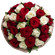 bouquet of red and white roses. Spain