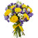 bouquet of yellow roses and irises. Spain