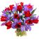 bouquet of tulips and irises. Spain